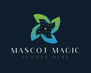 Star Cosmic Hand logo design