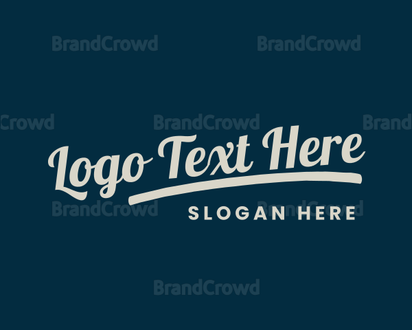 Urban Tilted Cursive Logo