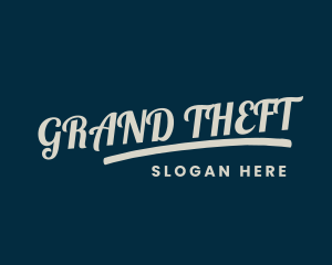 Urban Tilted Cursive Logo