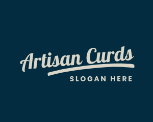 Urban Tilted Cursive logo design