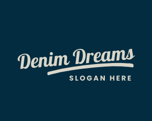 Jeans - Urban Tilted Cursive logo design