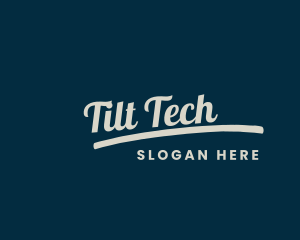 Urban Tilted Cursive logo design