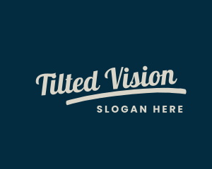 Urban Tilted Cursive logo design