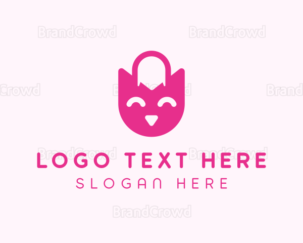 Smiling Shopping Bag Logo