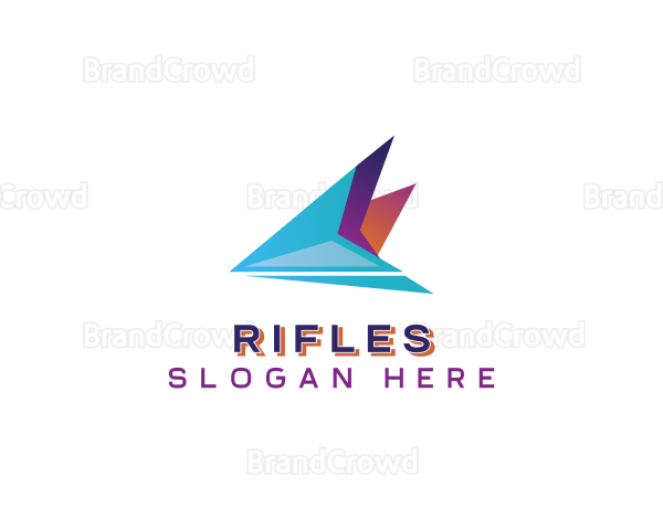 Plane Shipping Delivery Logo