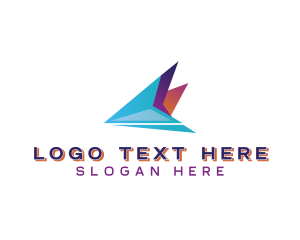 Plane Shipping Delivery Logo