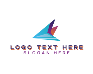 Courier - Plane Shipping Delivery logo design