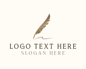Calligrapher - Writer Quill Publishing logo design
