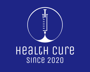 Medication - Medical Vaccination Syringe logo design