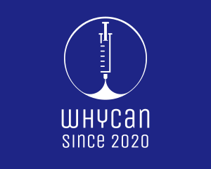 Med - Medical Vaccination Syringe logo design