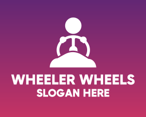 Steering Wheel Driver logo design