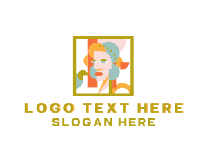 Shapes - Creative Woman Paint logo design
