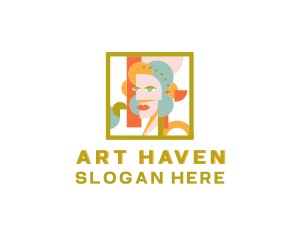 Museum - Creative Woman Paint logo design