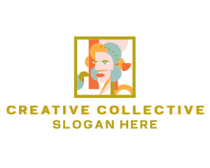 Creative Woman Paint logo design