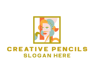 Creative Woman Paint logo design