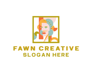 Creative Woman Paint logo design