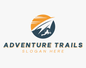 Outdoor Paragliding Adventure logo design