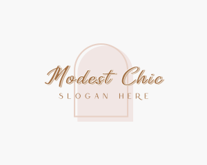 Elegant Feminine Chic Boutique logo design