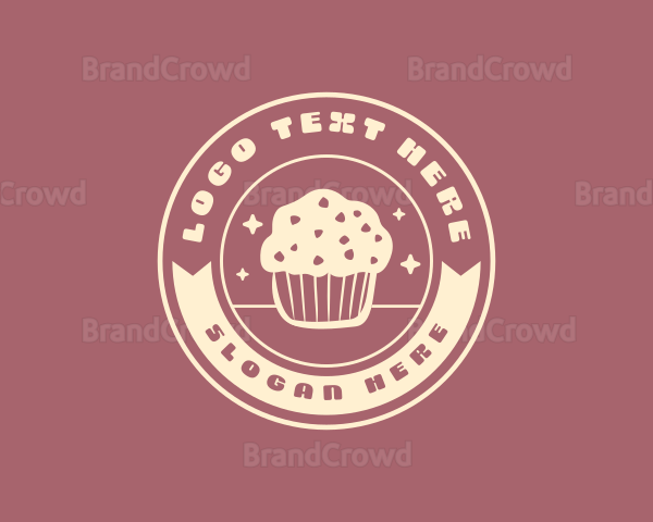 Quirky Cupcake Muffin Dessert Logo