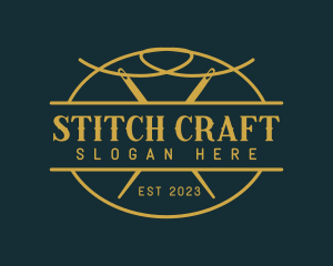 Sew - Tailor Sewing Needle logo design