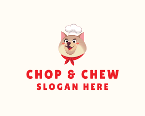 Shiba Inu - Chef Pet Dog logo design