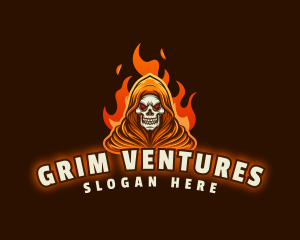 Grim Reaper Fire logo design