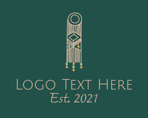 Knitter - Ethnic Tapestry Decoration logo design