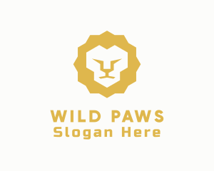 Wild Lion Animal logo design