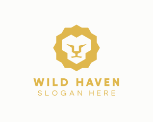 Wild Lion Animal logo design