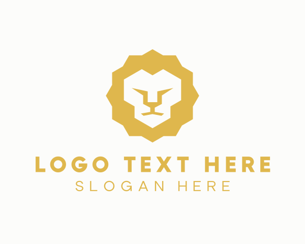 Fauna - Wild Lion Animal logo design