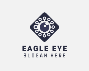 Digital Circuit Eye logo design