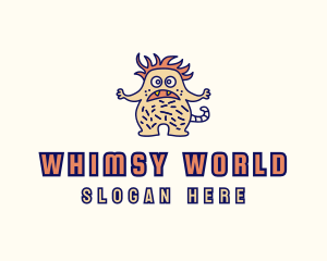 Silly - Funny Hairy Monster logo design