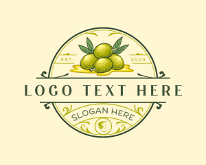 Map - Greece Olive Oil logo design