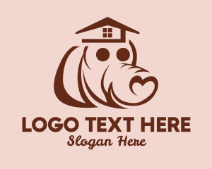 Pet Shop - Heart Dog House logo design