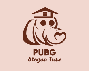 Pet - Heart Dog House logo design