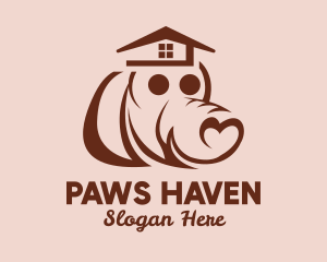 Heart Dog House  logo design