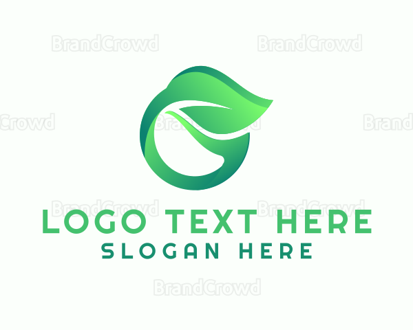 Seedling Sprout Letter O Logo