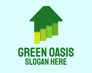 Green Home Paints logo design