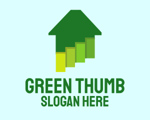 Green Home Paints logo design