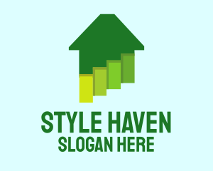 Shelter - Green Home Paints logo design