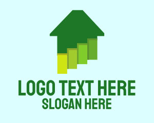 Apartment - Green Home Paints logo design