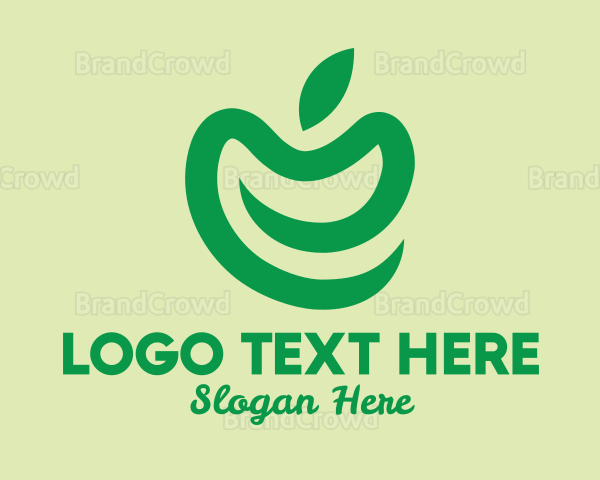 Simple Green Apple Logo