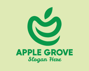 Simple Green Apple  logo design