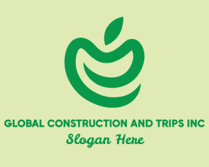 Harvest - Simple Green Apple logo design