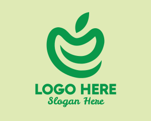 Orchard - Simple Green Apple logo design