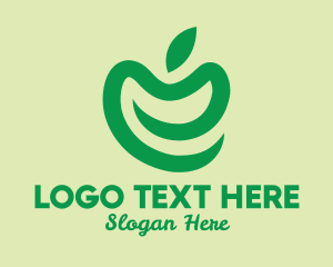Simple Green Apple  Logo