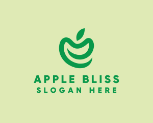 Eco Green Apple  logo design