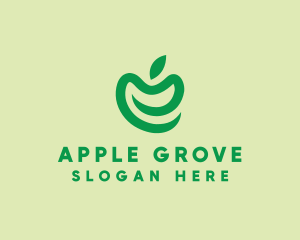 Simple Green Apple  logo design