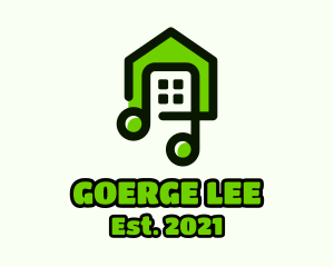 Sound - Green House Music logo design