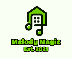Green House Music logo design
